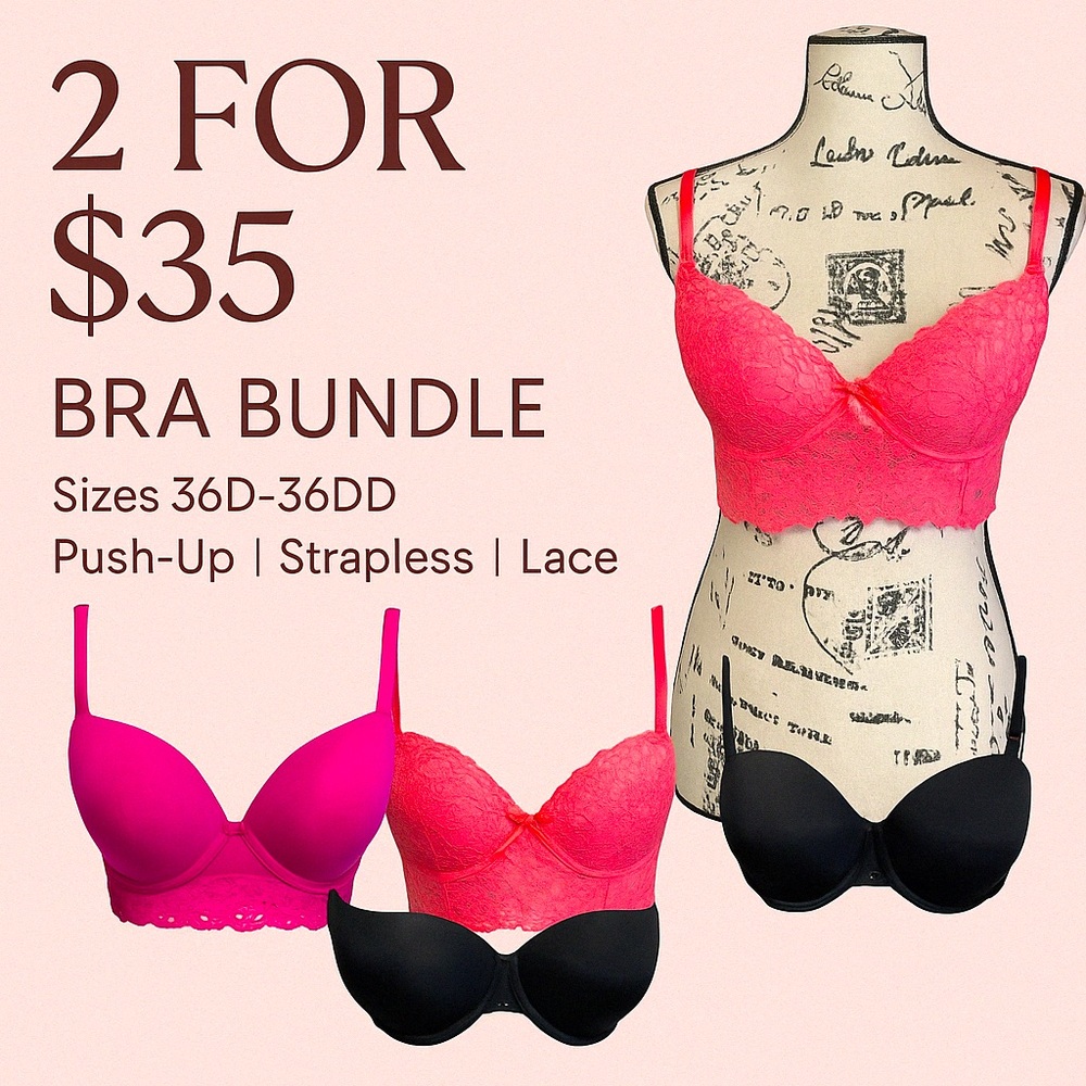 Bra Bundle Sale-PINK, Victoria’s Secret & More | Size 36D–36DD